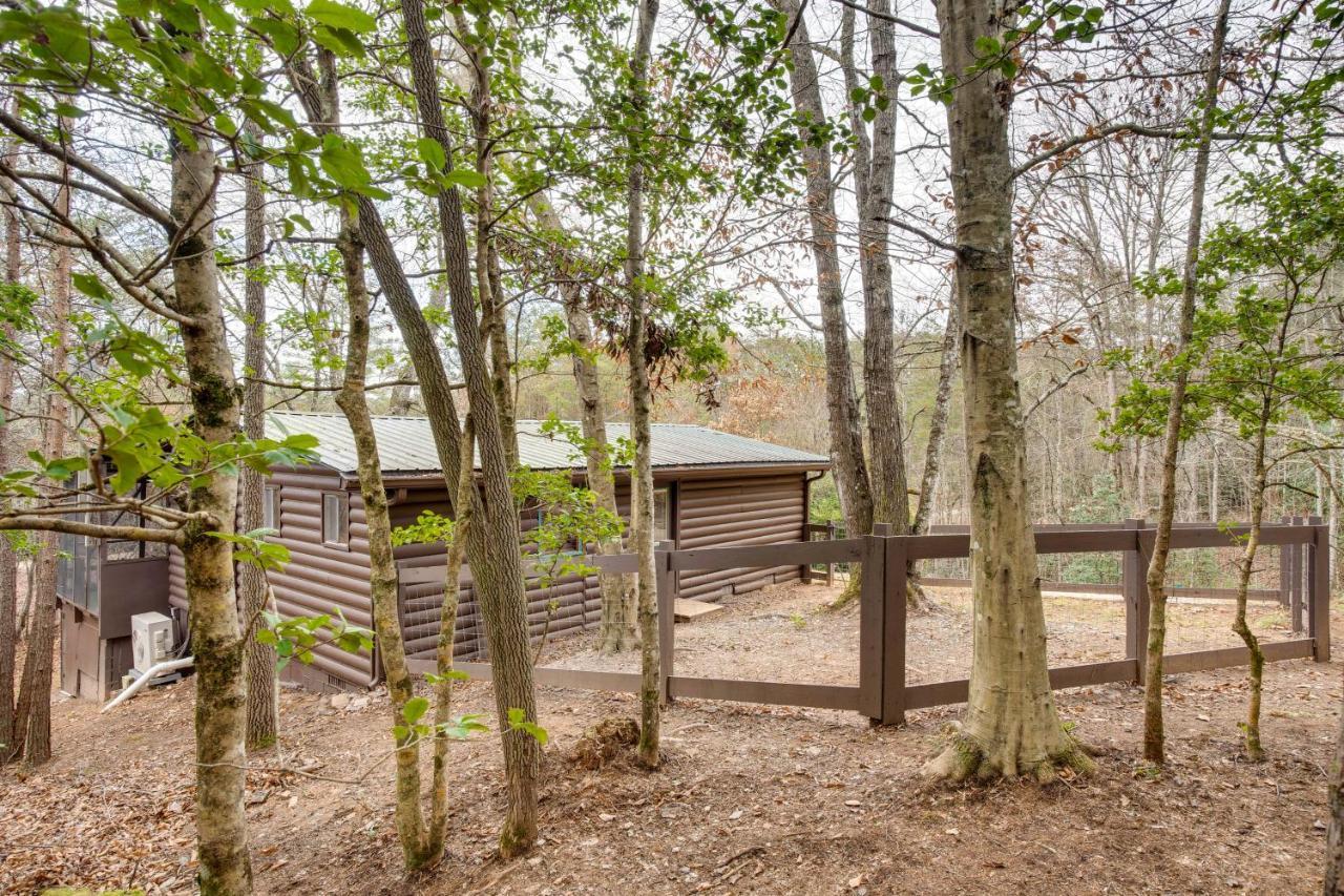 Peaceful Warne Cabin Fenced Yard And Screened Porch Brasstown Exterior photo
