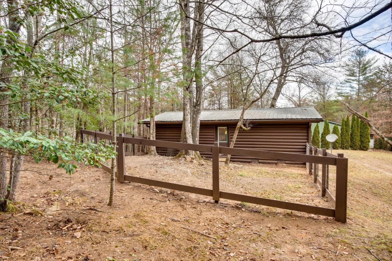 Peaceful Warne Cabin Fenced Yard And Screened Porch Brasstown Exterior photo